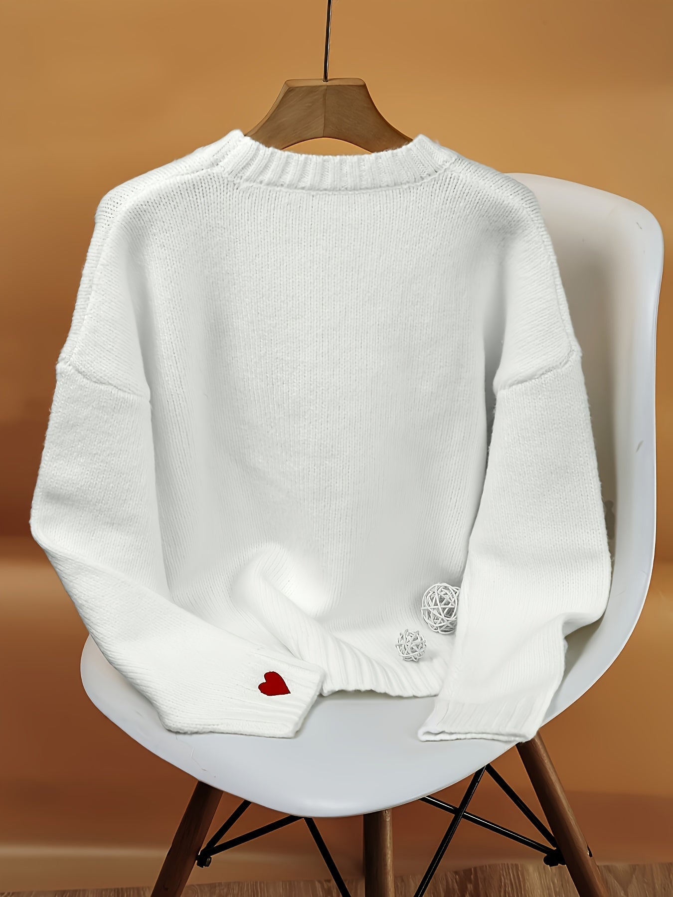 Clara™ | Heart Drop Shoulder Jumper