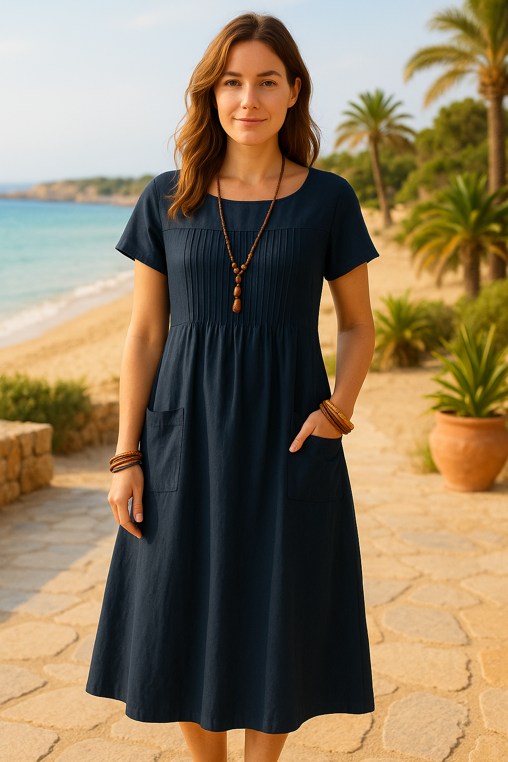 Livia™ | Plisowana Sukienka Midi